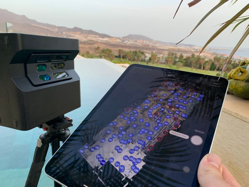 Escaneado piscina con ipad